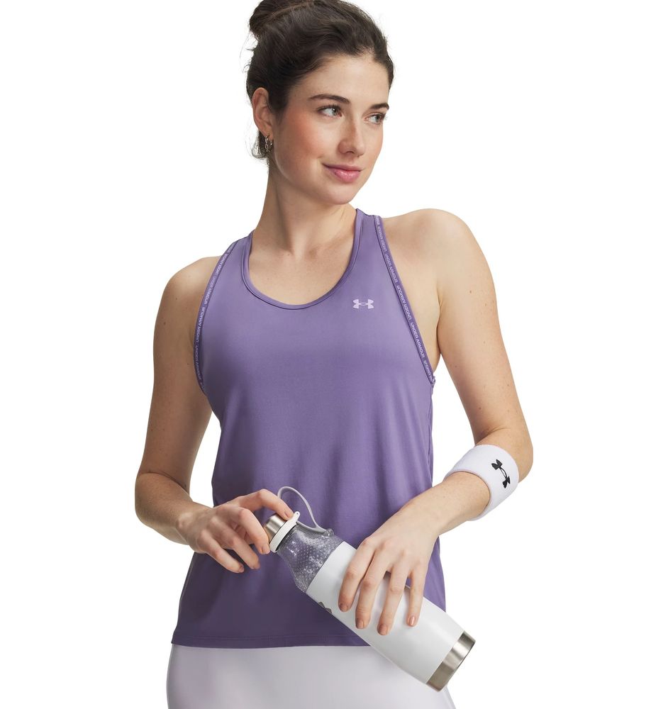Under Armour TECH KNOCKOUT TANK - PURPLE LUXE