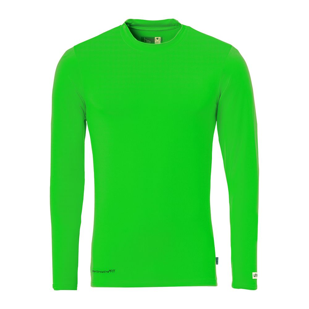 Uhlsport Distinction Colors Baselayer - fluo grün/schwarz