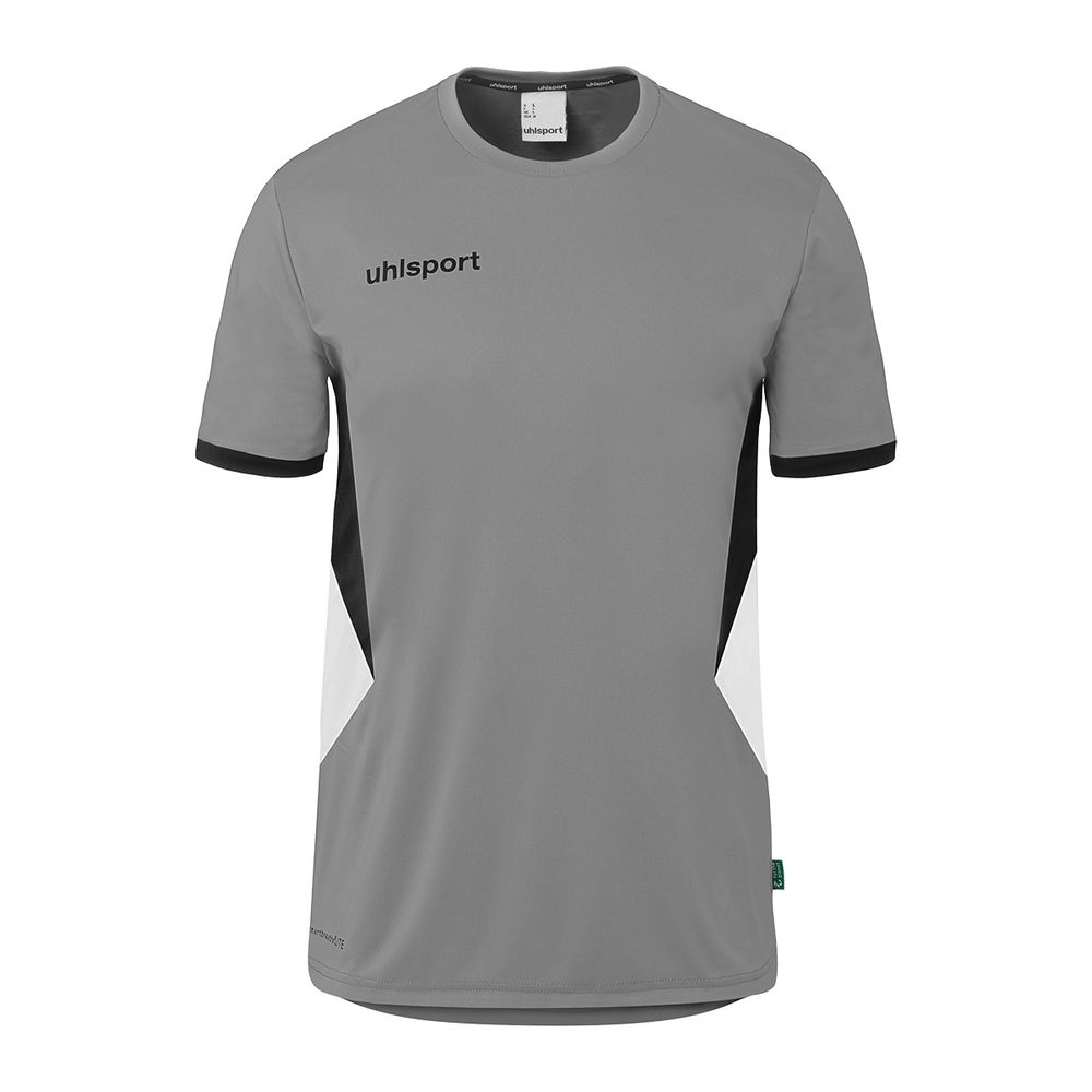 Uhlsport Equipe 29 Shirt Kurzarm - steingrau/weiß/schwarz