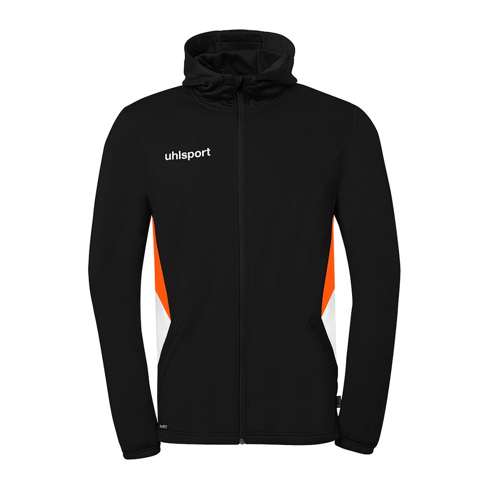 Uhlsport Equipe 29 Multi Hood Jacke - schwarz/weiß/fluo orange