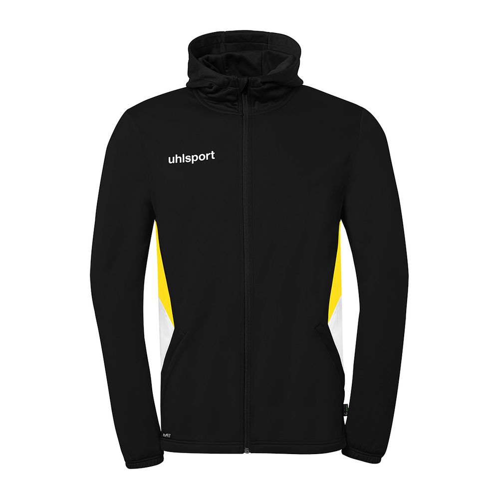 Uhlsport Equipe 29 Multi Hood Jacke - schwarz/weiß/limonengelb