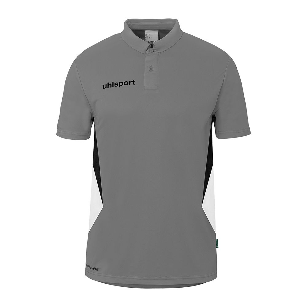 Uhlsport Equipe 29 Polo Shirt - steingrau/weiß/schwarz