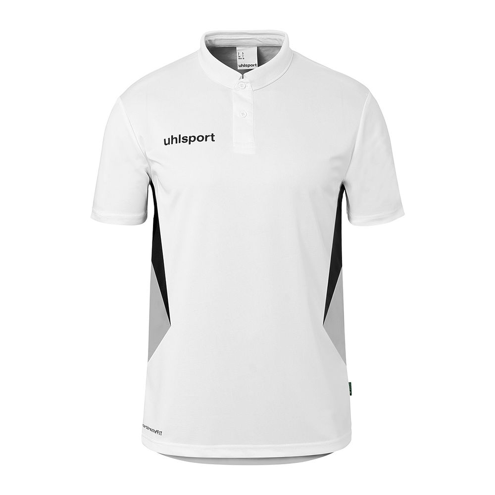 Uhlsport Equipe 29 Polo Shirt - weiß/steingrau/schwarz
