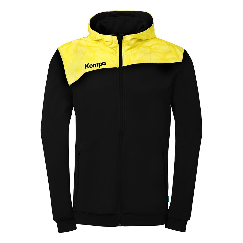 Kempa Athletics 29 Kapuzenjacke - schwarz/limonengelb