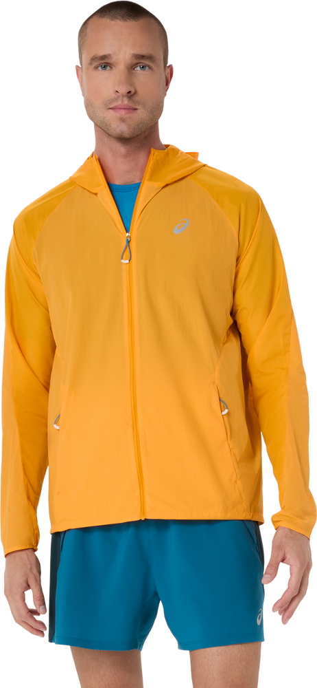 Asics Road Packable Jacket - yamabuki/aegean blue
