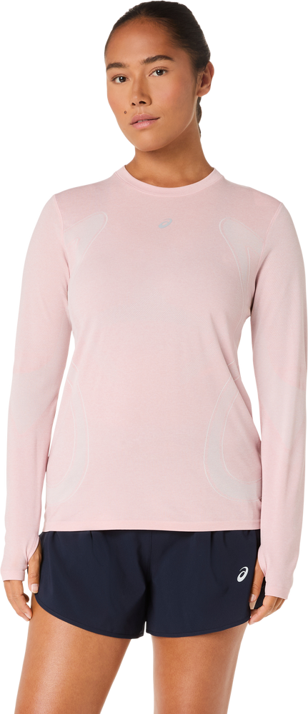 Asics Road Seamless Ls Top - morganite/dusty red