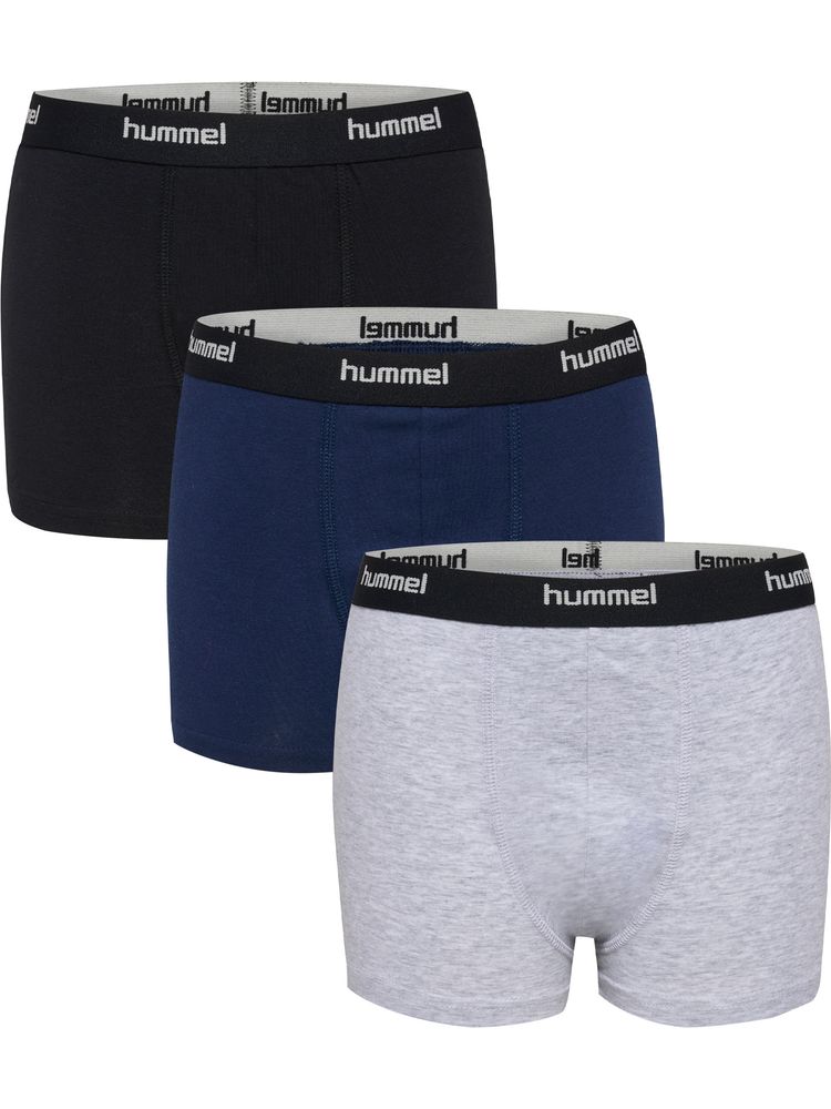 Hummel Hmljr Nalle Boxers 3 Pack - grey melange/dress blues/black