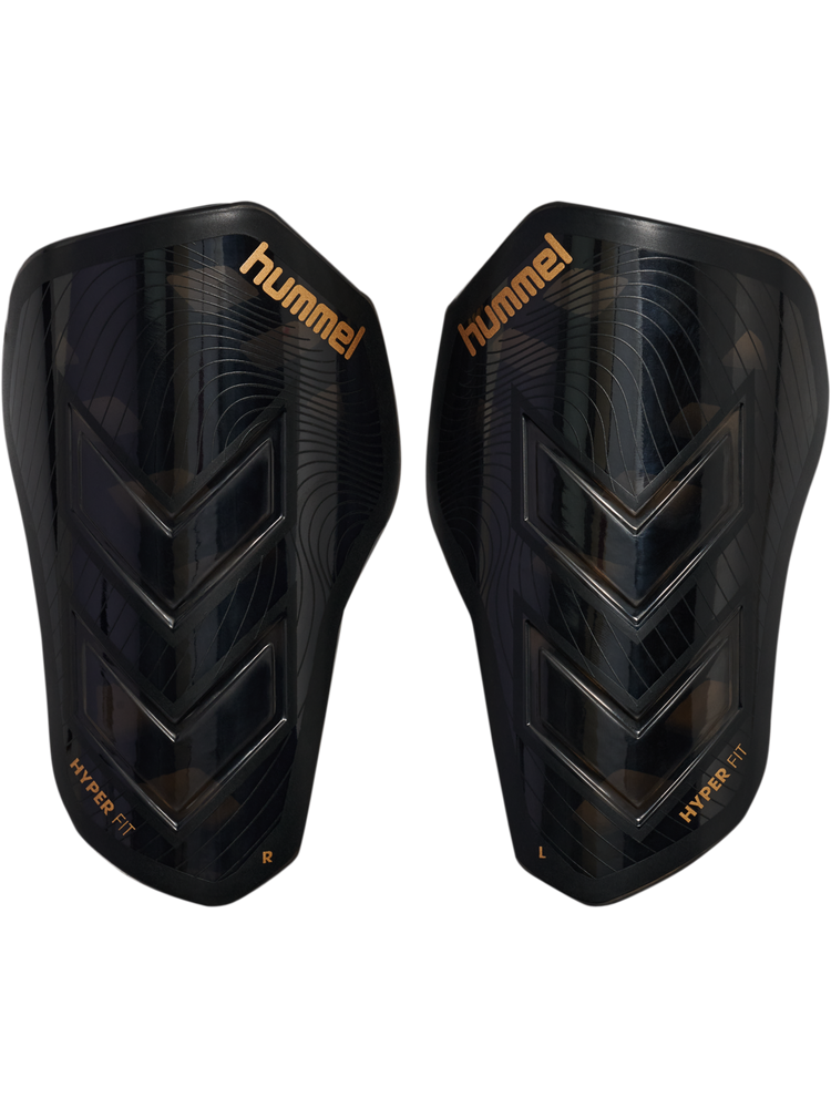 Hummel Hmlshin Guards Hyper Fit - transparent/black/gold