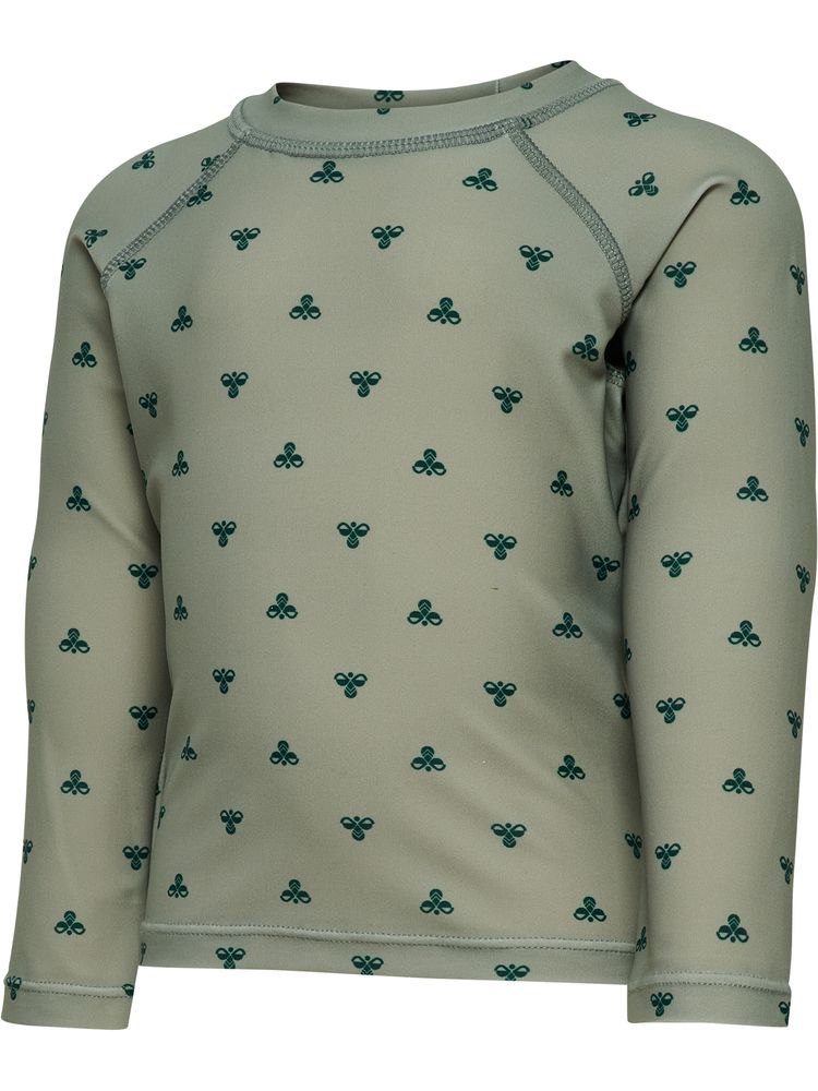 Hummel Hmlmini Bee Aop Swim T-Shirt L/S - shadow