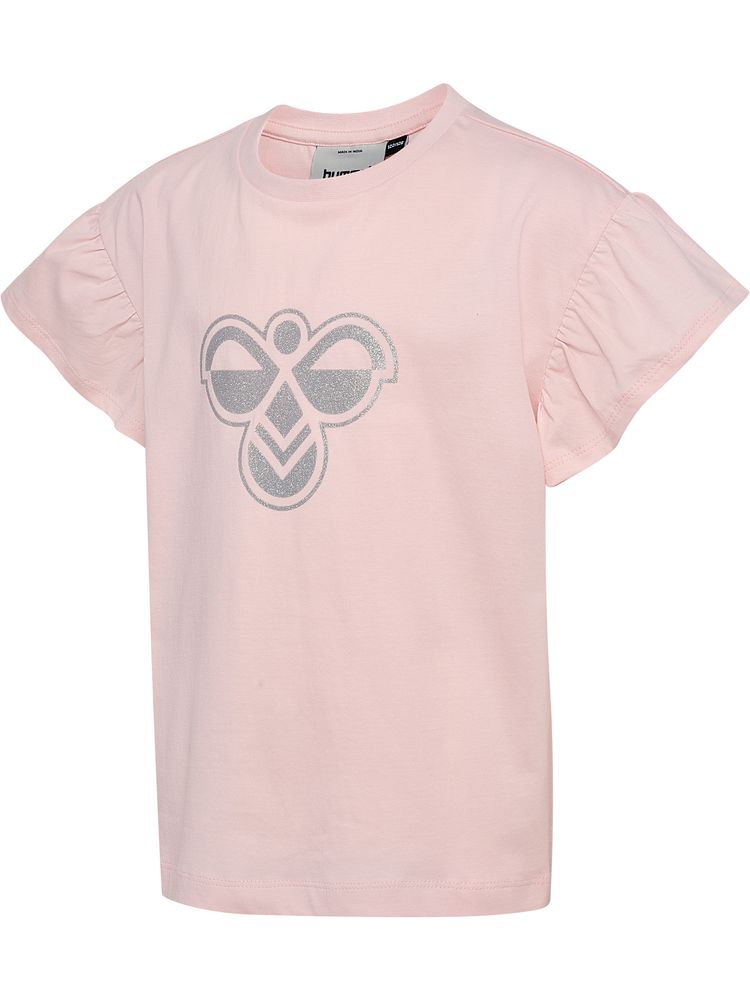 Hummel Hmljr Ruffle T-Shirt Ss Big Bee - pale lilac
