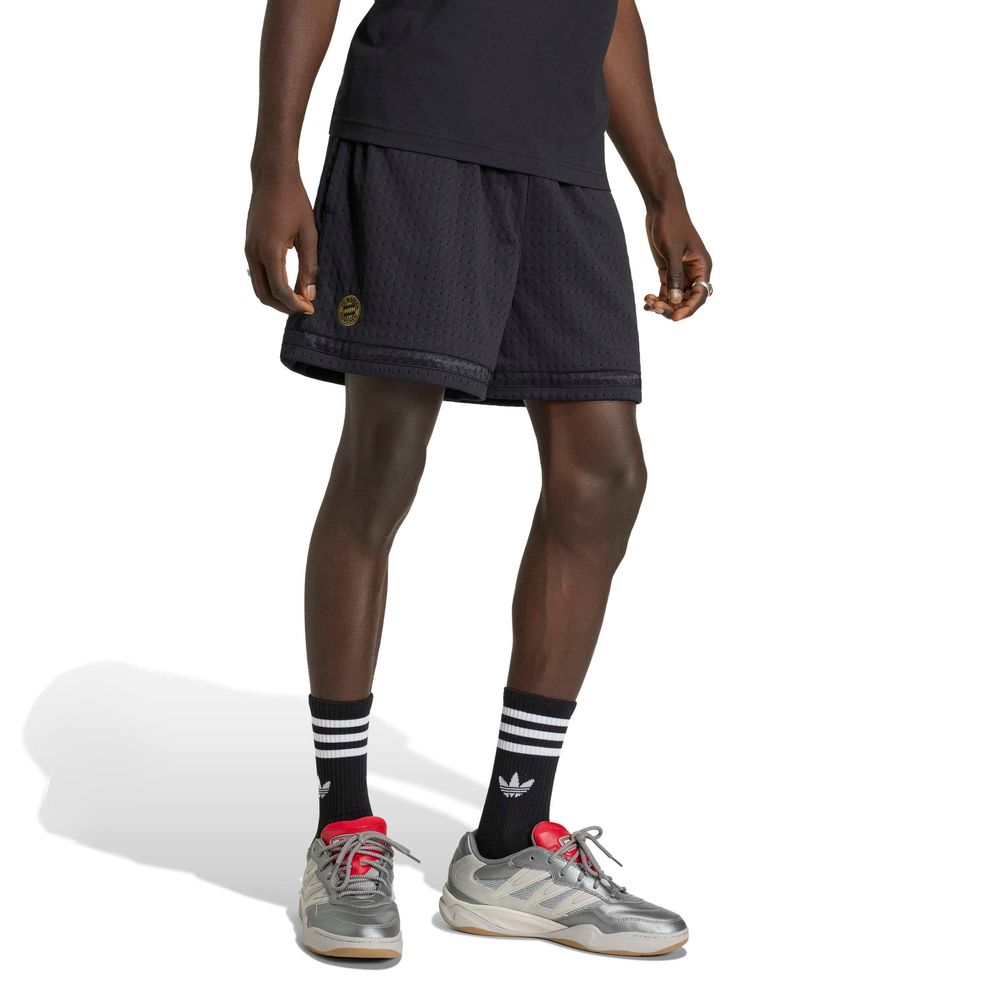 Adidas FC Bayern München Fußball Short - schwarz