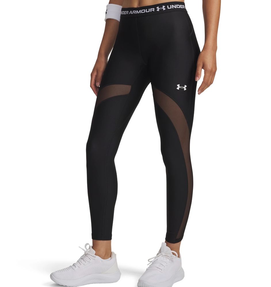 Under Armour HEATGEAR MESH LEGGING - ULTIMATE BLACK