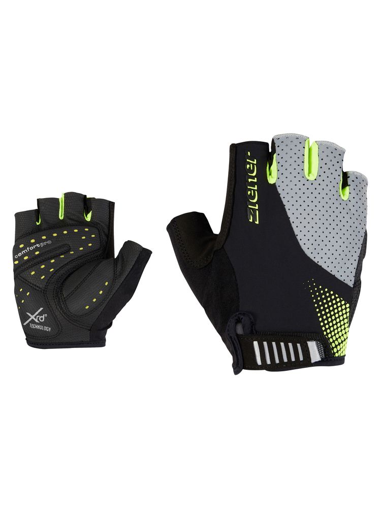 Ziener CUDJO-Z bike glove man - black.poison yellow