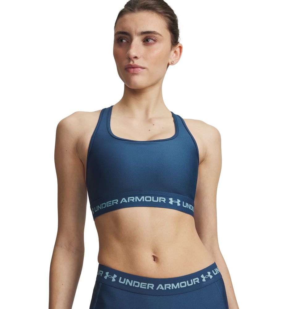 Under Armour CROSSBACK MID BRA - WHAM BLUE