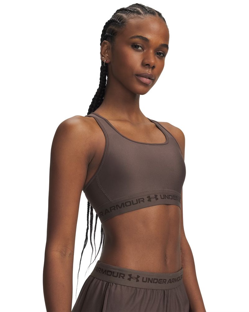 Under Armour Crossback Mid Bra - peppercorn