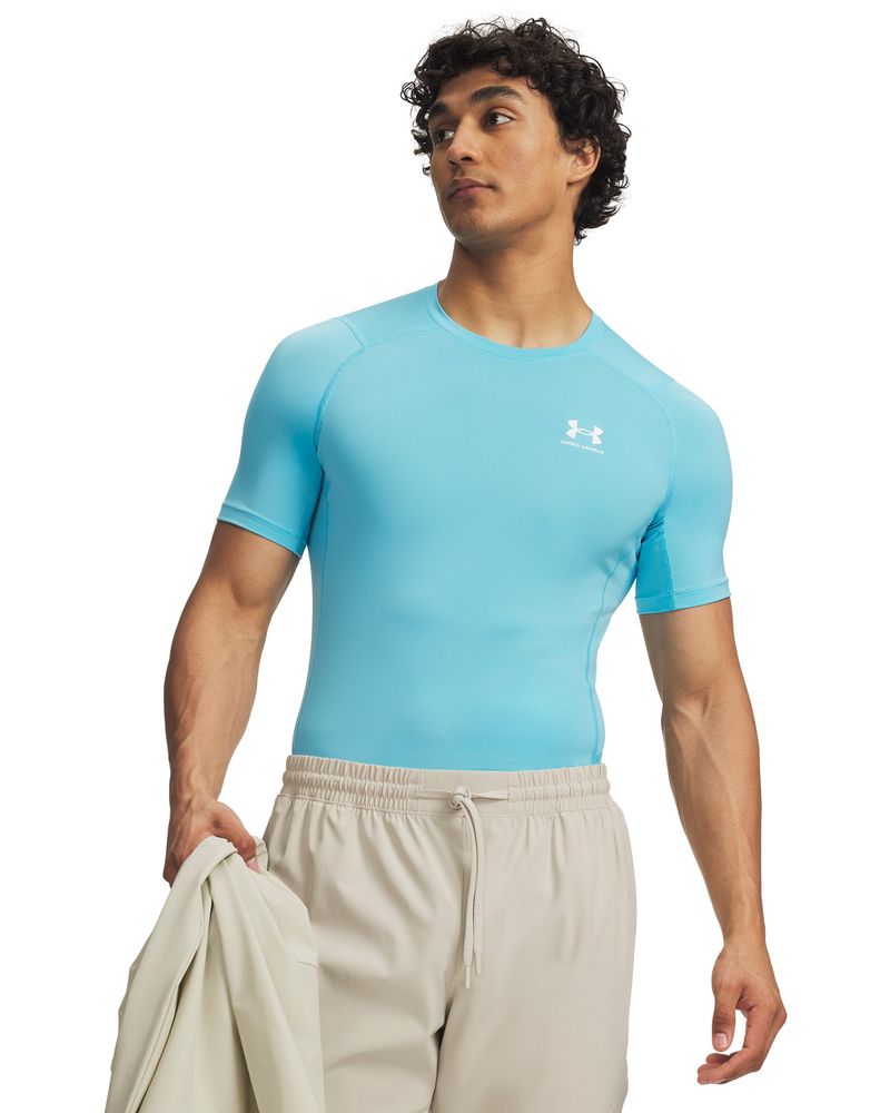 Under Armour Ua Hg Armour Comp Ss - fresco blue