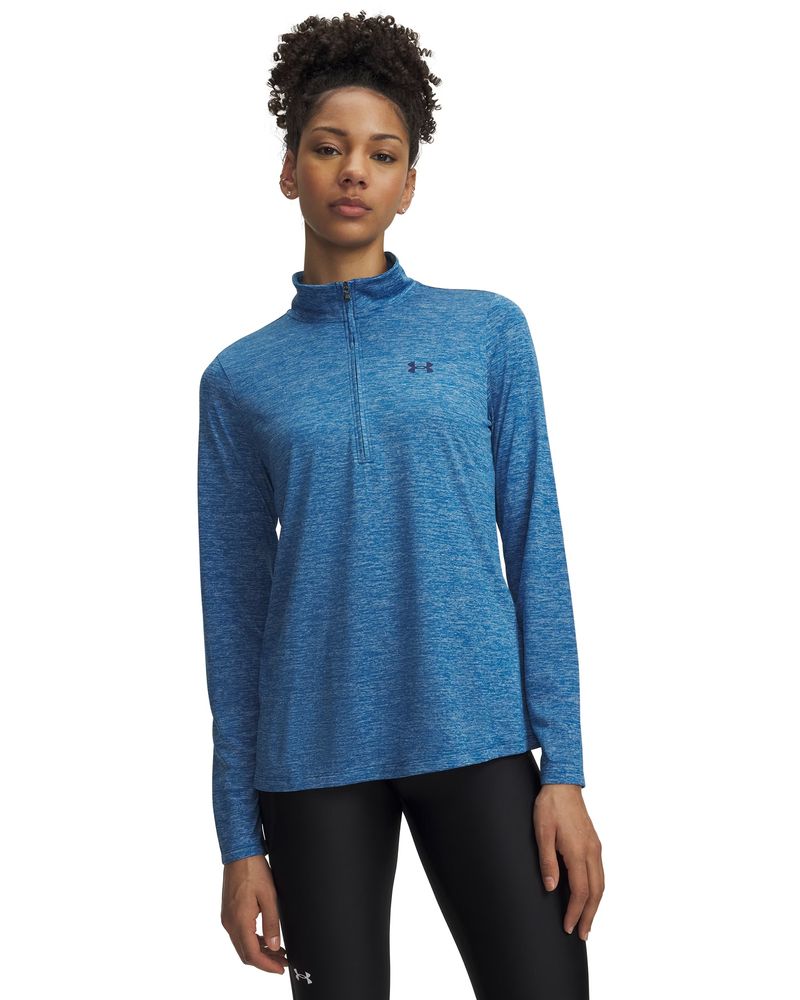 Under Armour Tech 1/2 Zip- Twist - aegean blue
