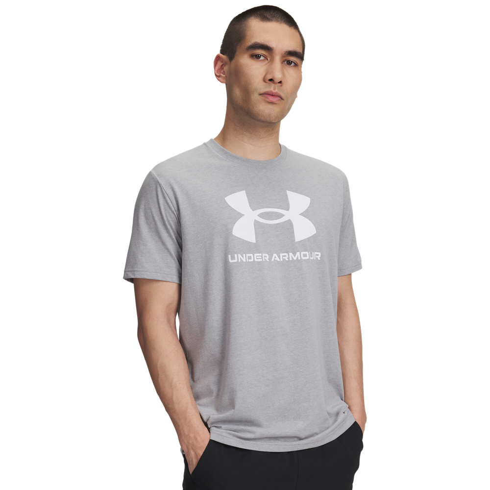 Under Armour Ua Sportstyle Logo Update Ss - steel light heather