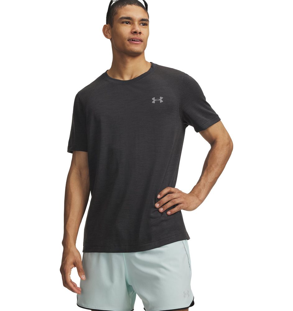 Under Armour Ua Wool Run Ss - black