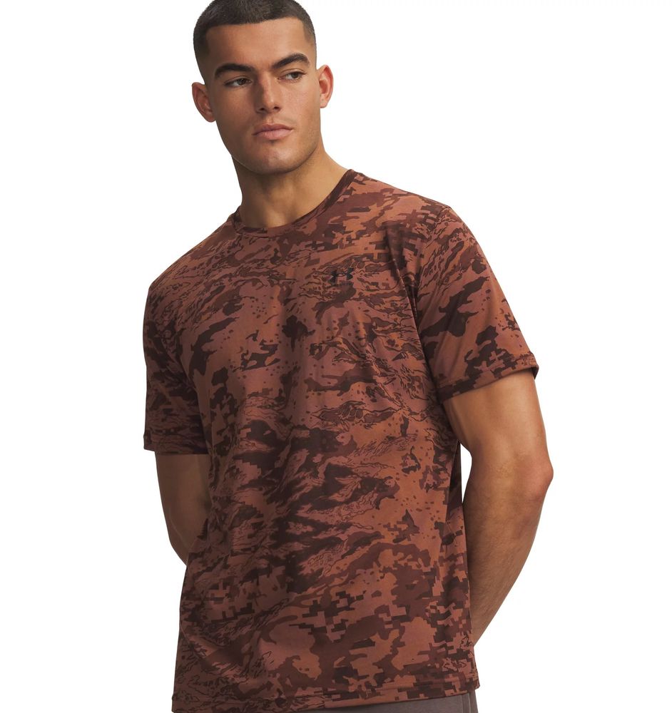 Under Armour Ua Abc Camo Ss - vintage mocha