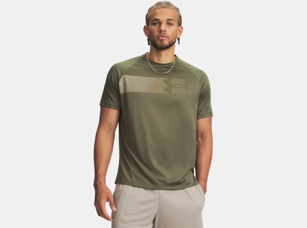 Under Armour Ua Tech Graphic Tee - marine od green