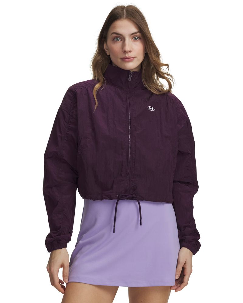 Under Armour Rival Woven Top - purple echo