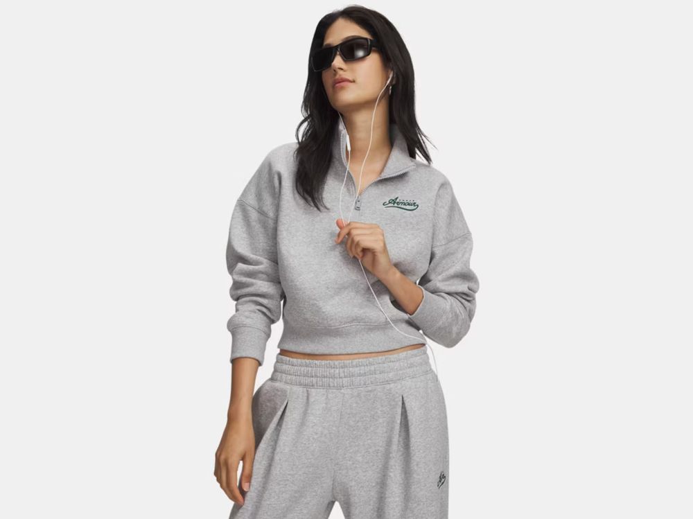 Under Armour Rival Fleece Varsity Hz - mod gray light heather