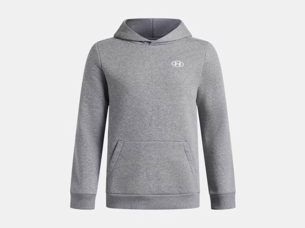 Under Armour Ua B Rival Fleece Hoodie - castlerock medium heather