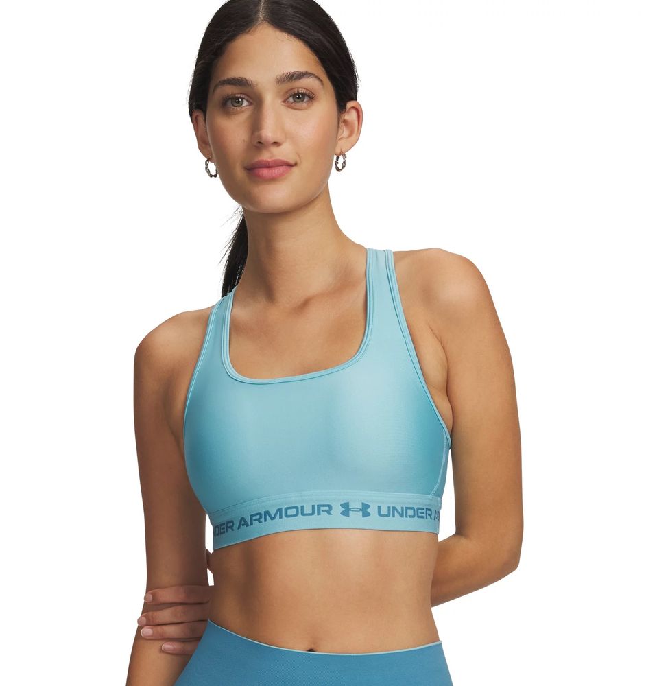 Under Armour Crossback Mid Bra - blue haze