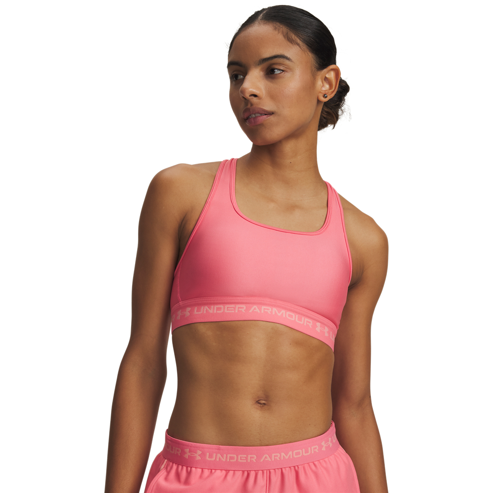 Under Armour Crossback Mid Bra - bittersweet pink