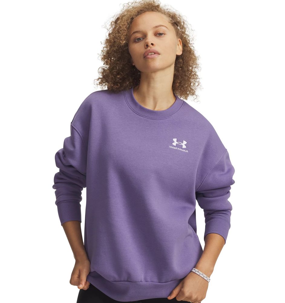 Under Armour Ua Icon Fleece Os Crew - purple luxe