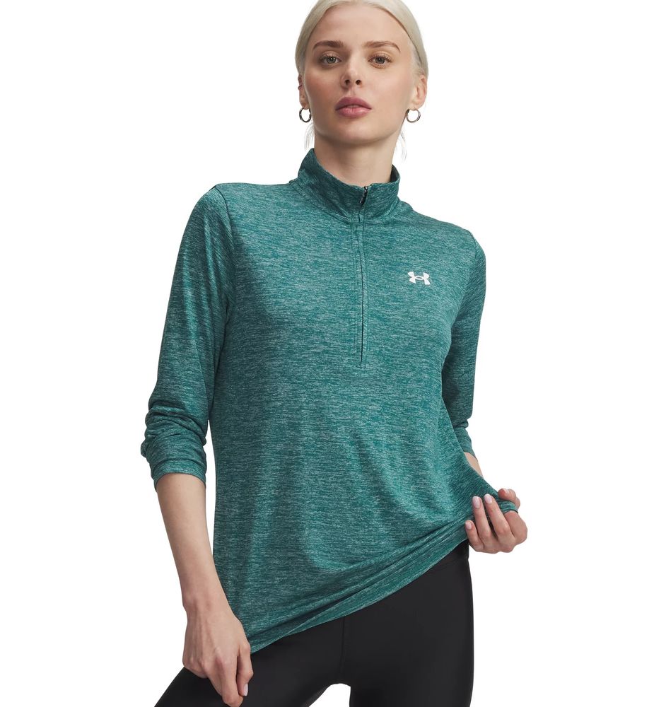 Under Armour Tech 1/2 Zip- Twist - rack green