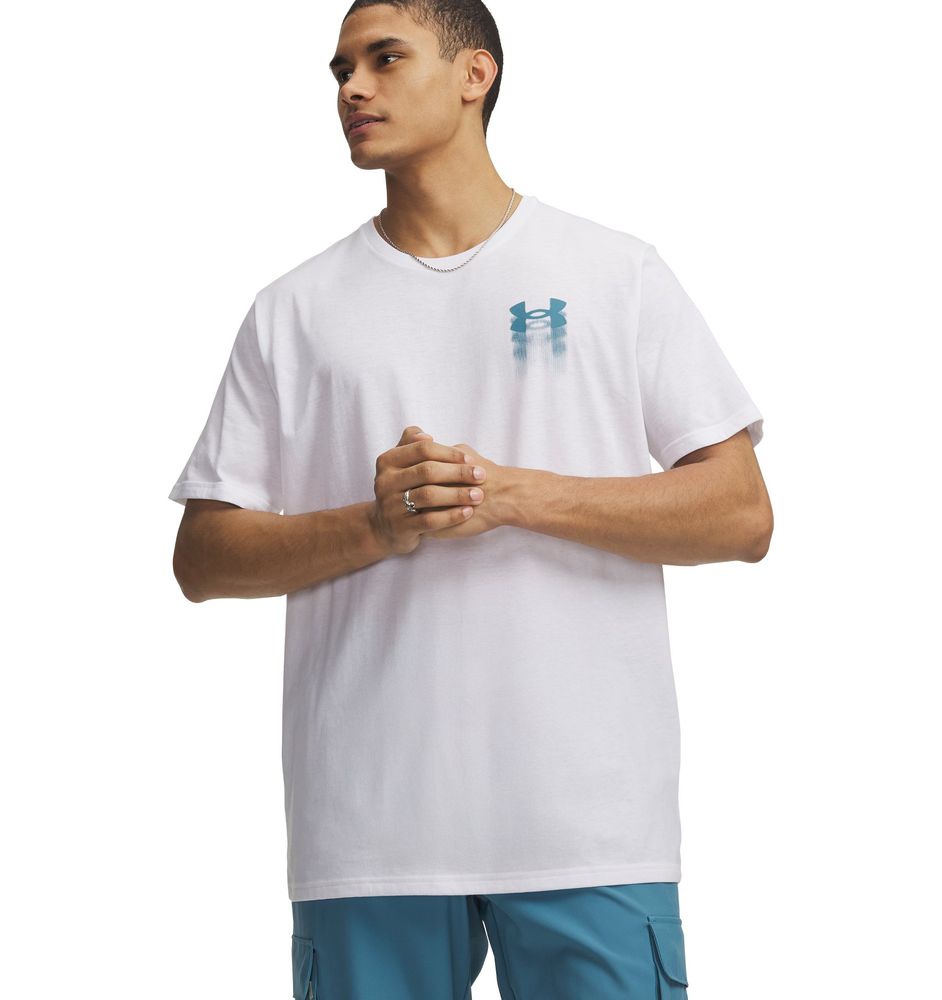 Under Armour Ua M Blur Logo Ss - white