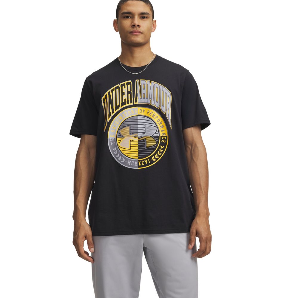 Under Armour Ua M Varsity Crest Ss - black