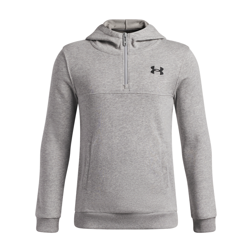 Under Armour Ua Rival Lw 1/4 Zip Hoodie - mod gray full heather