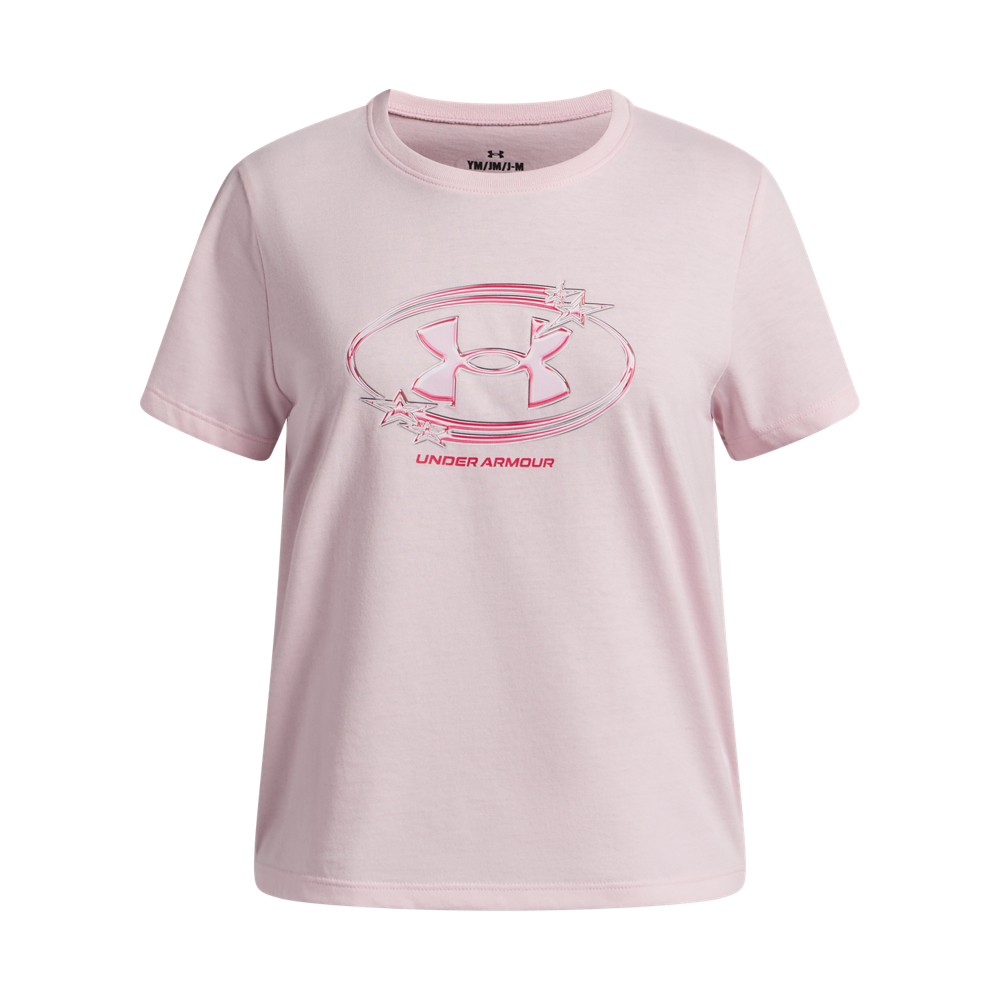 Under Armour Ua G Star Logo Lockertag Ss - prime pink