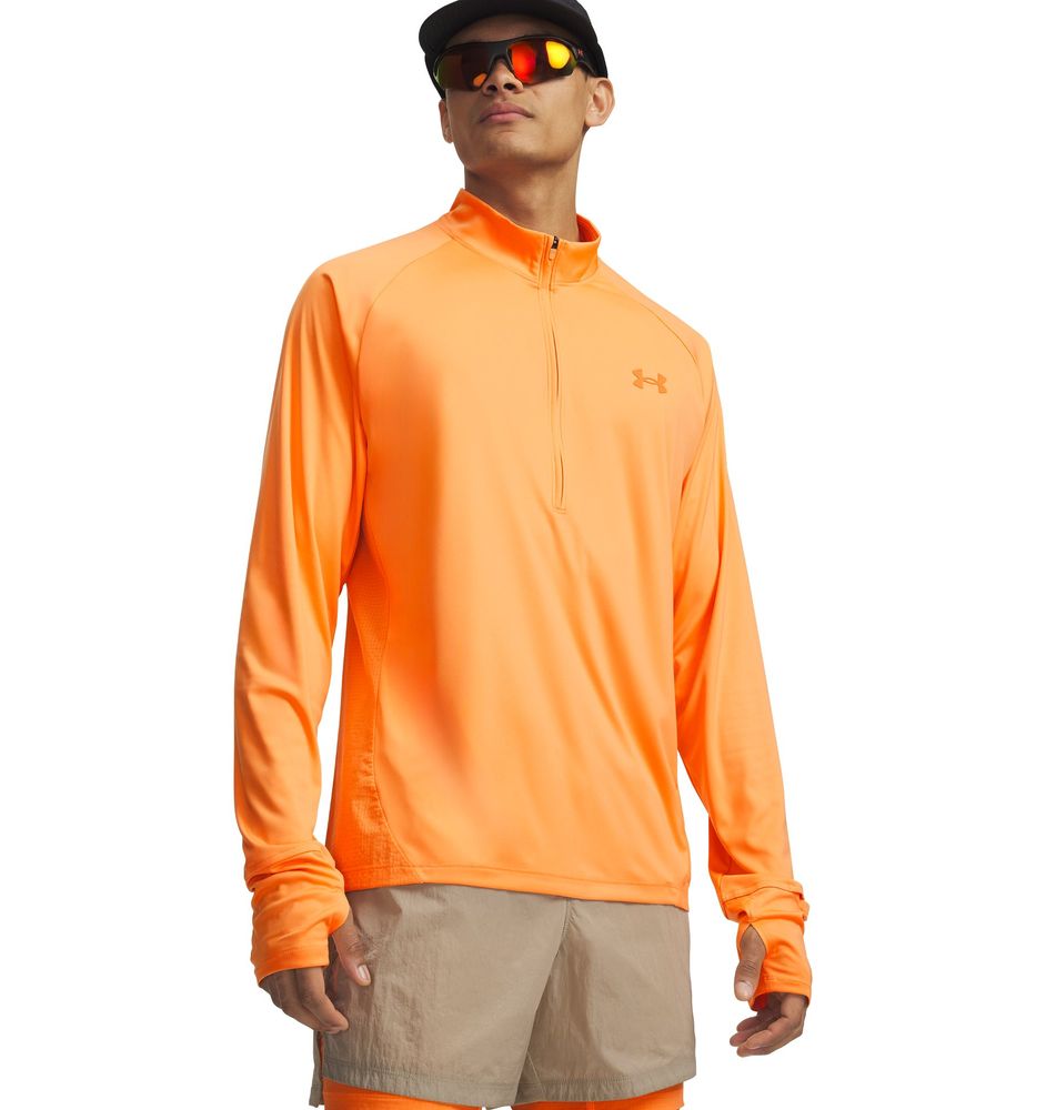 Under Armour M Explor Trail Run 1/4 Zip - orange bloc