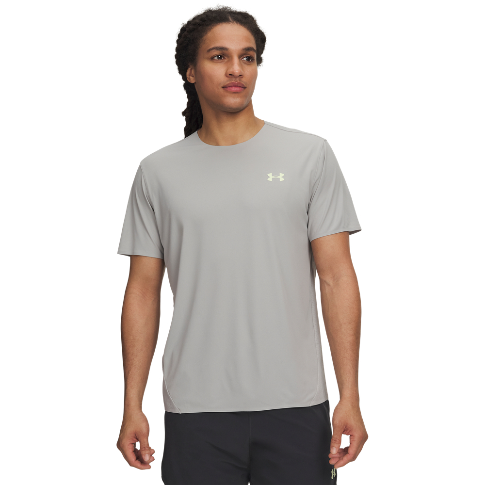 Under Armour M Explor Trail Run Ulw Ss - titanium