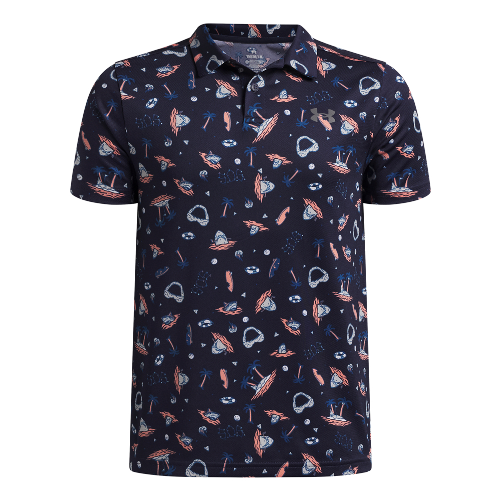 Under Armour Ua Matchplay Printed Polo - midnight navy