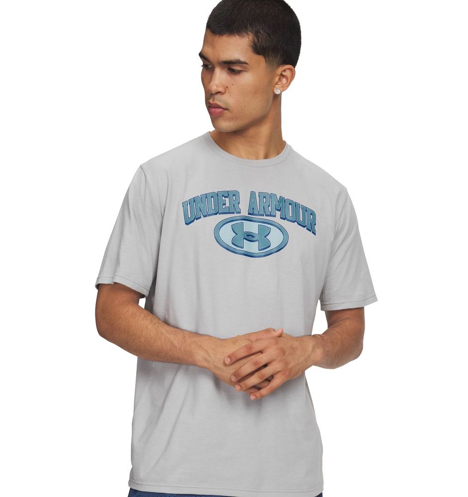 Under Armour Ua M Wm Locker Tag Ss - mod gray
