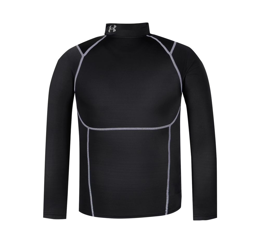 Under Armour Ua Hg Elite Comp Mock Ls - ultimate black