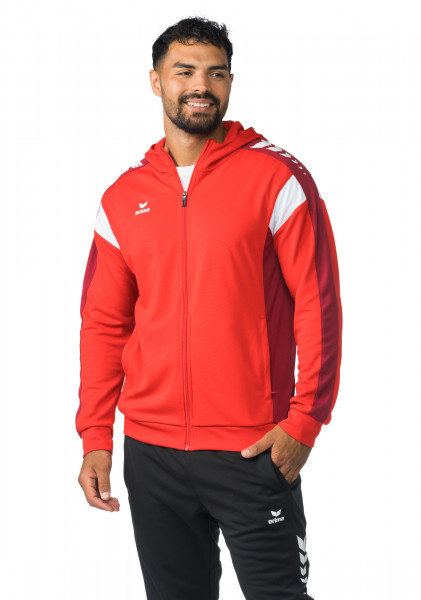 Erima Celebrate 125 Training Jacket With Hood - red/new bordeaux