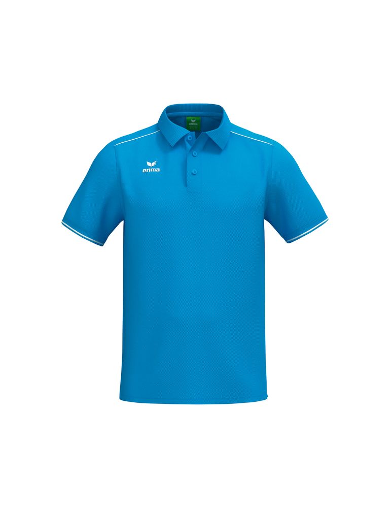 Erima Cmpt Poloshirt - curacao/white