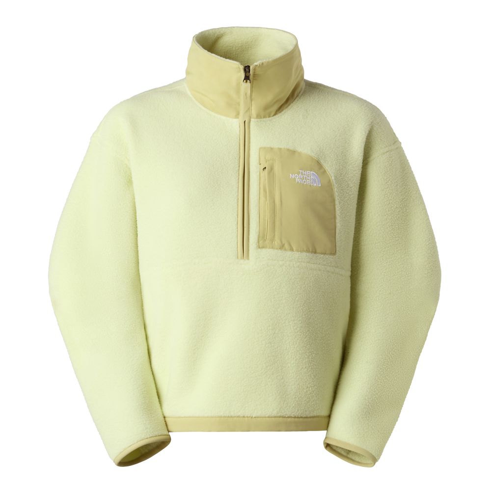The North Face  W YUMIORI OFF PEAK 1/2 ZIP JACKET - Lemon Mist/Pear