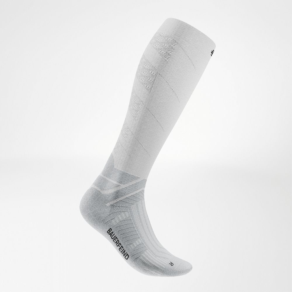 Bauerfeind Run Performance,Comp.Socks,M - White