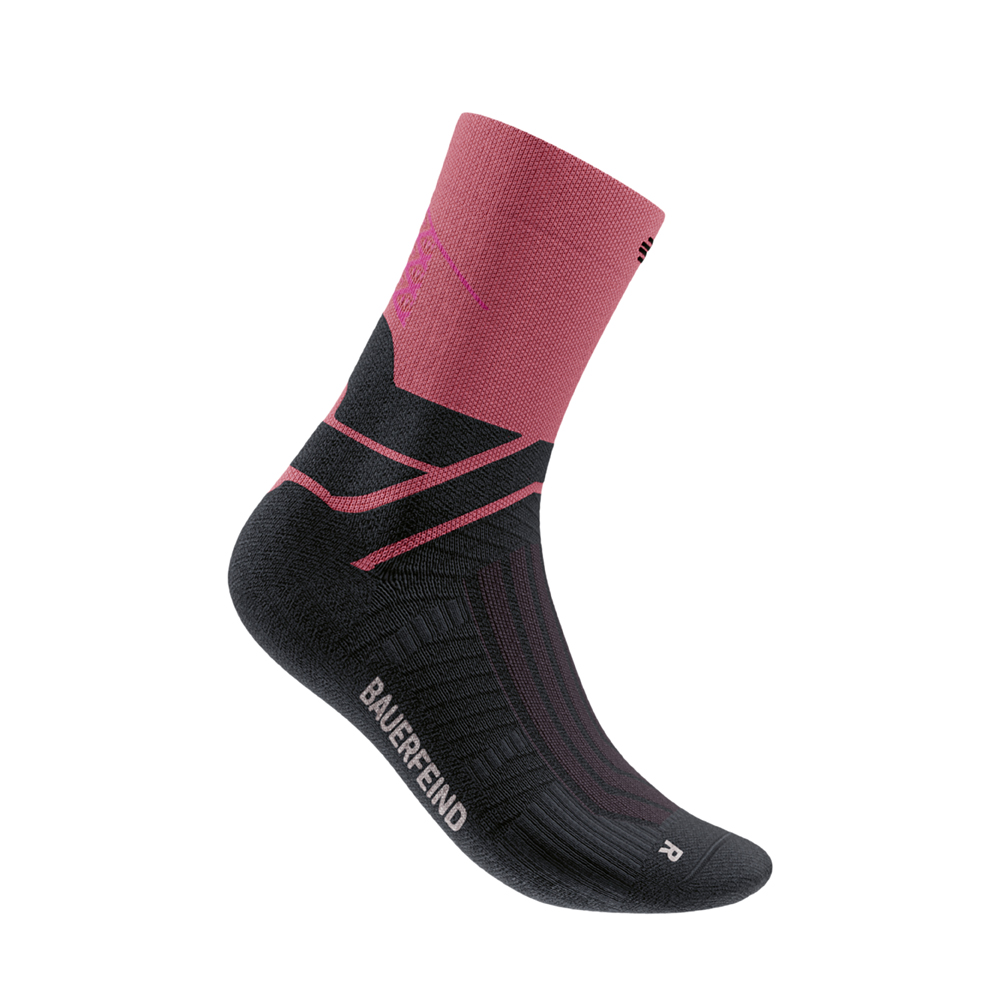 Bauerfeind Run Performance,Mid Cut Socks - Coral