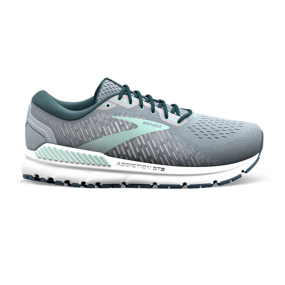 Brooks Addiction Gts 15 - grey/navy/aqua