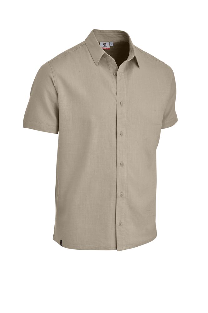 Maul Palma - 1/2 Hemd Leinenoptik - beige