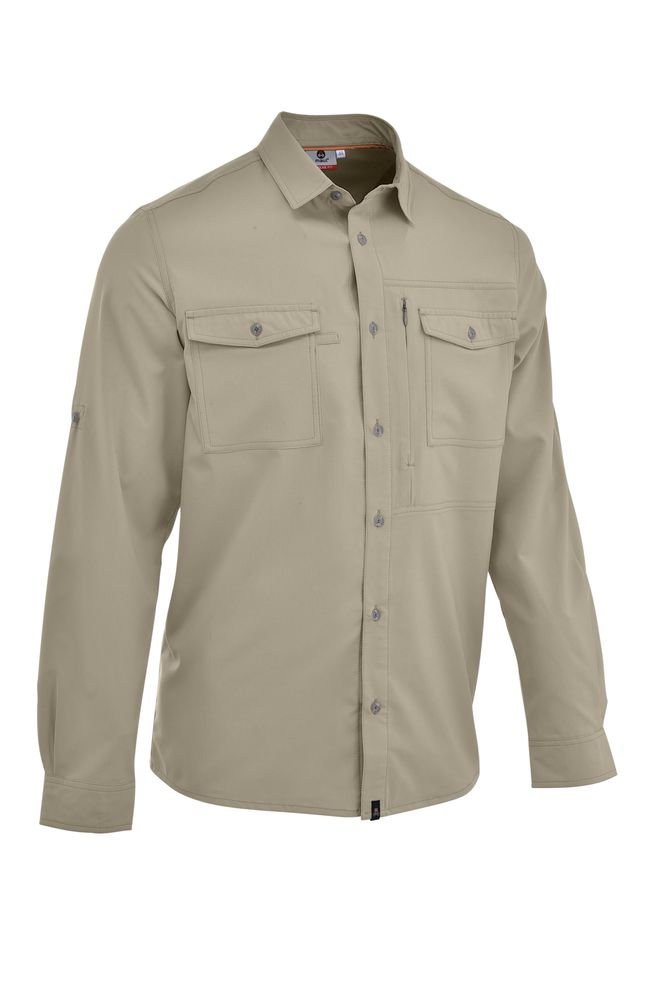 Maul Andaluz Uv50 - 1/1 Hemd Uni, E - beige