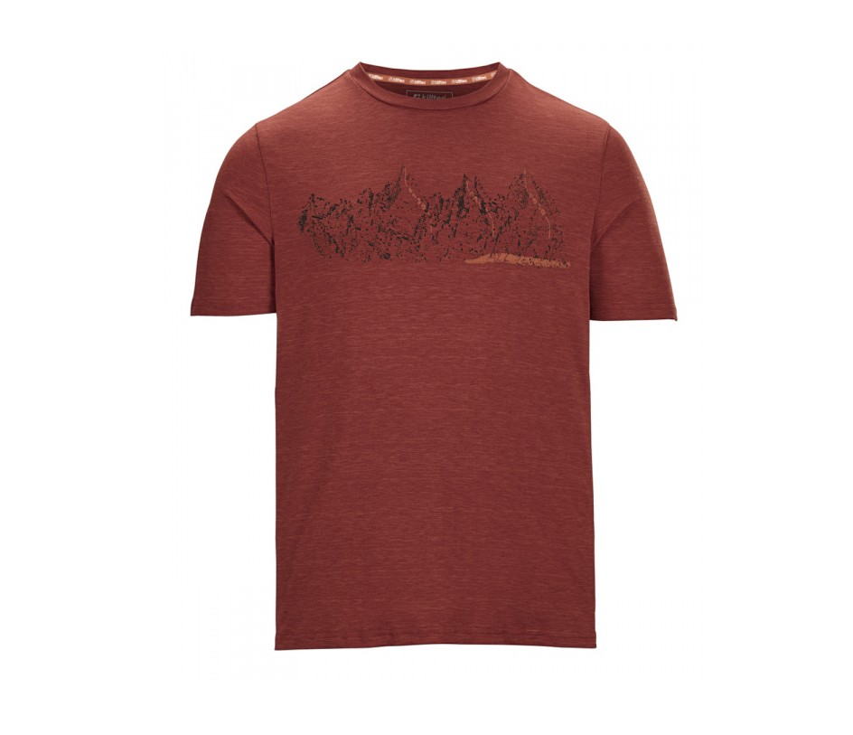 Killtec Lilleo Mn Tshrt C - rotes ocker